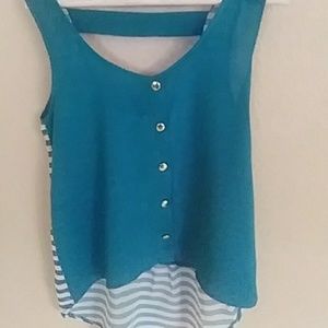 Cute sheer sleeveless blouse